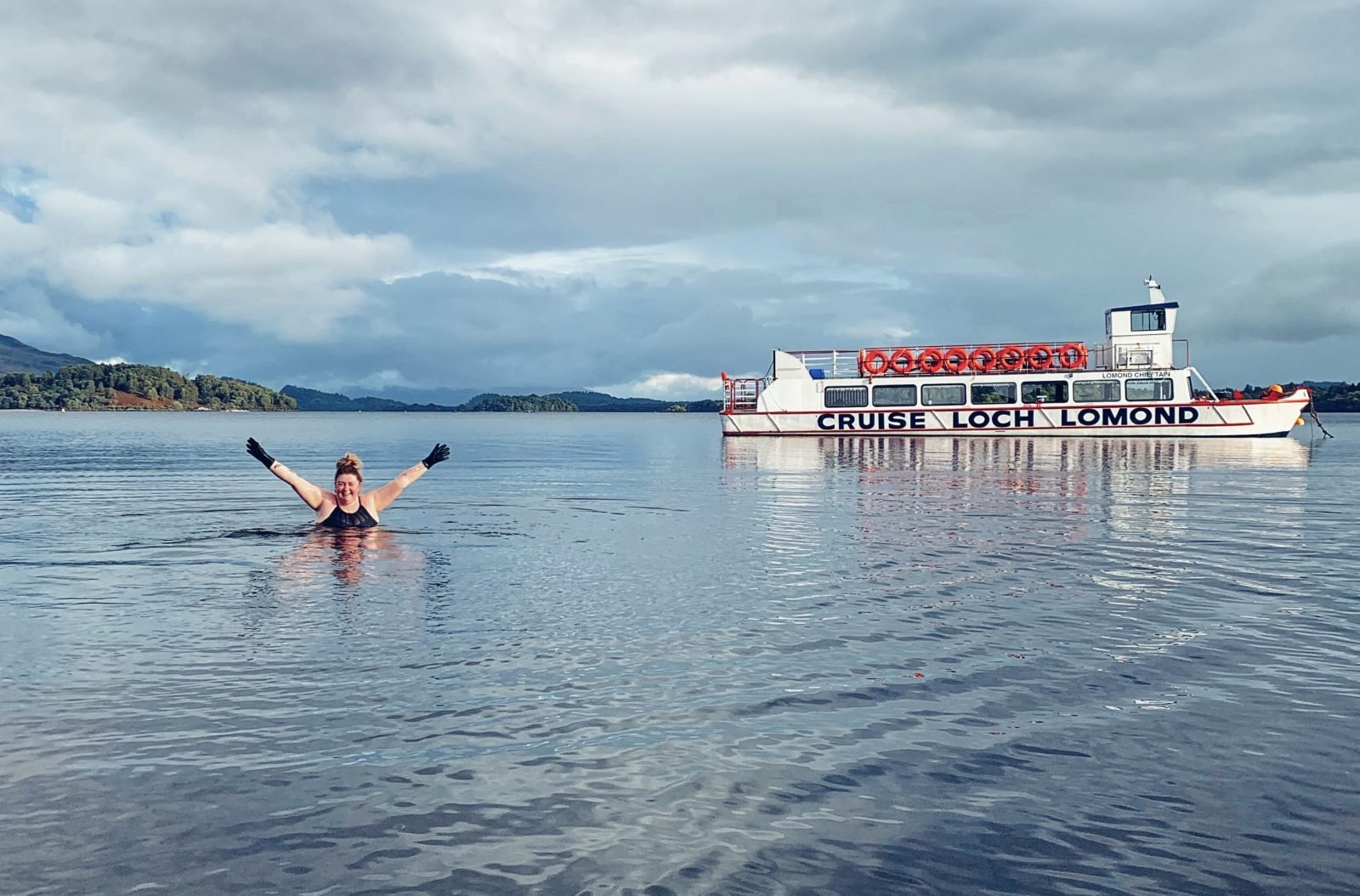 Wild swimming Loch Lomond